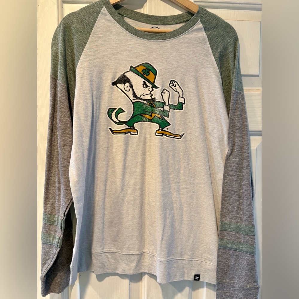 Notre Dame Womens Fighting Irish Long Sleeve Tee Size L Large
